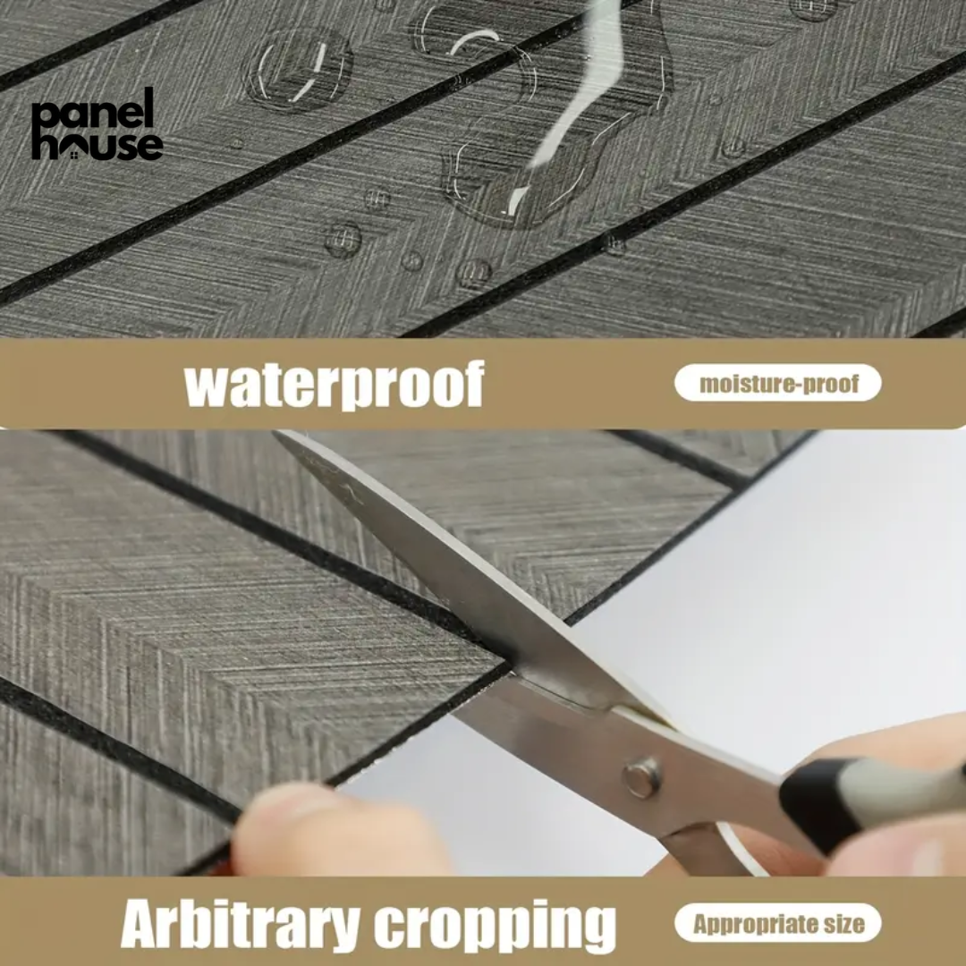 3D Wood Slat Wall Panels, Self-Adhesive, Removable, Waterproof Buy 1, Get 6 Premium Panels for Only £7! (30cm x 60cm)